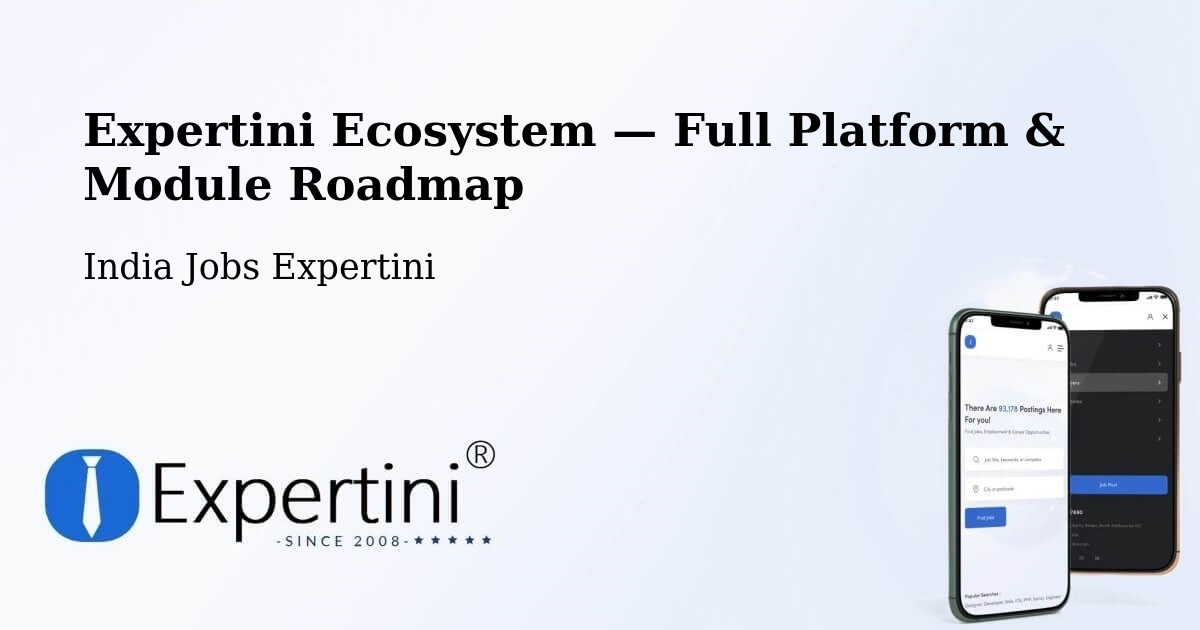 Expertini Ecosystem — Full Platform & Module Roadmap – Mandasa